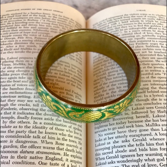 Brass and Resin Bangle - Picture 2 of 4